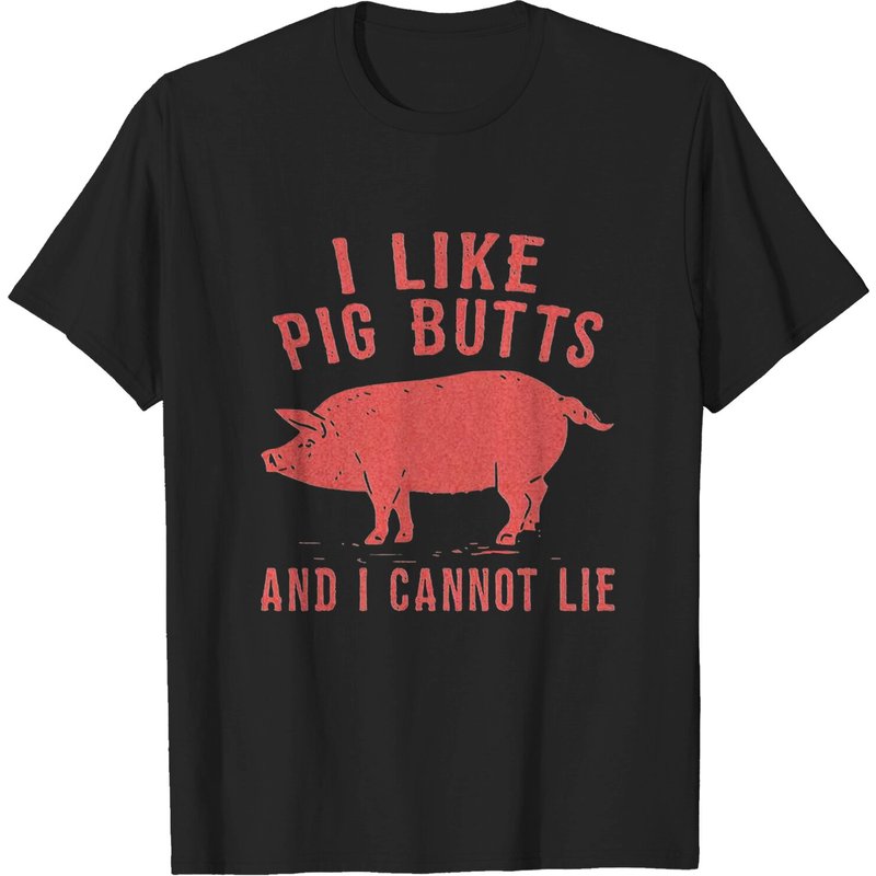 I Like Pig Butts Vintage T-Shirt for Men