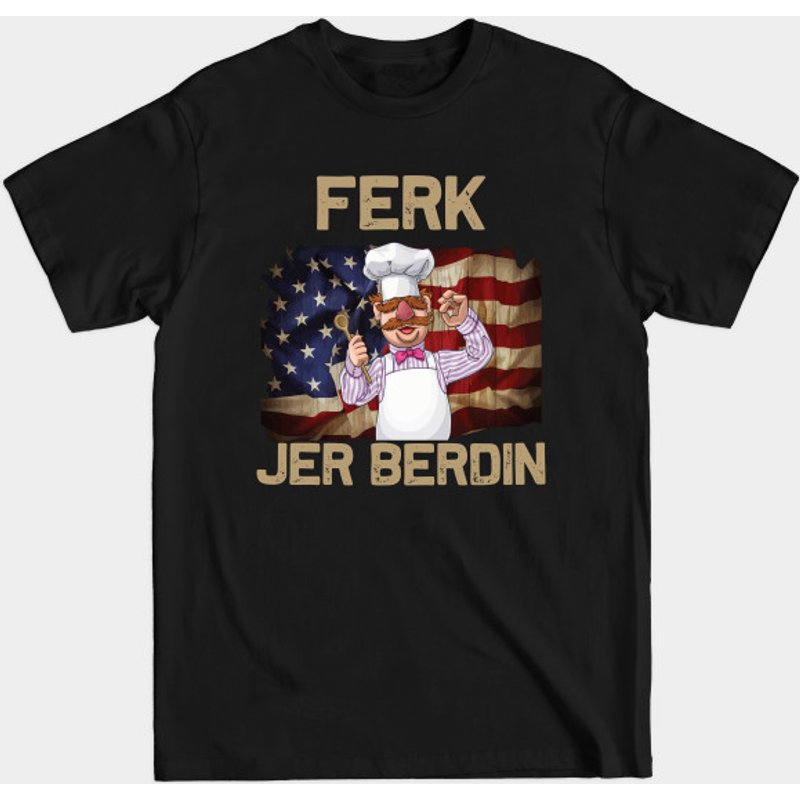 T-shirt Ferk Jer Berdin Funny pour hommes en noir — T-shirts pour hommes