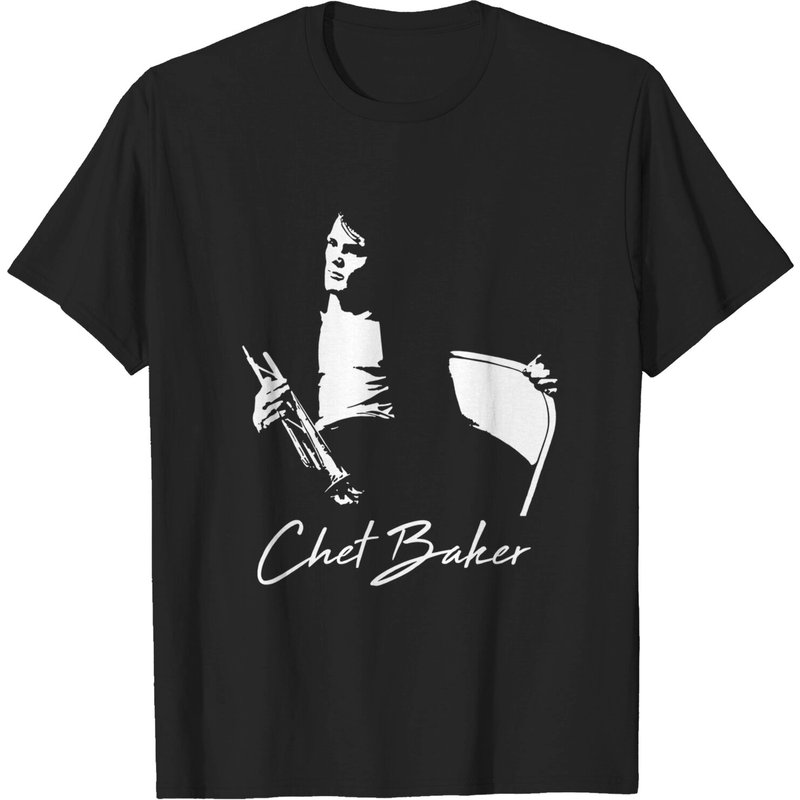 Chet Baker Men's T-Shirt in Black — Mens T Shirts