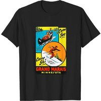Grand Marais Minnesota Vintage Men's T-Shirt — Mens T Shirts