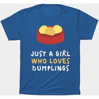 Juste une fille qui aime les dumplings T-shirt pour hommes