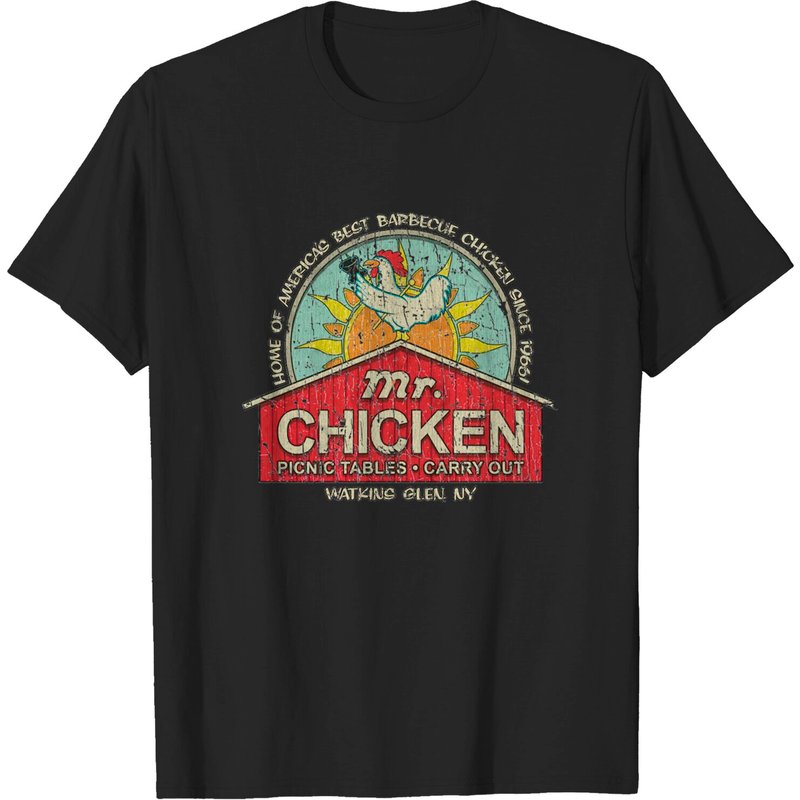 Mr. Chicken Watkins Glen 1966 Roadside Attraction T-shirt — Mens T Shirts