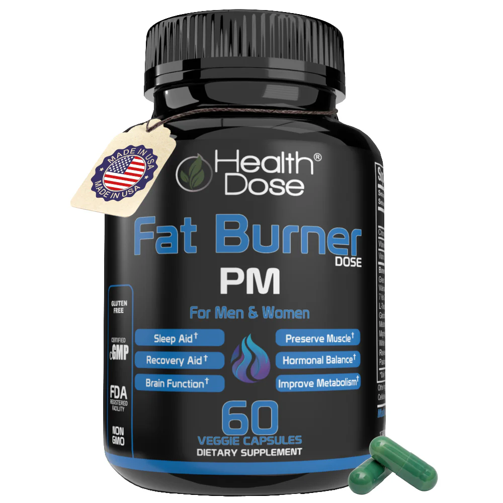 HealthDose Fat Burner - PM Nighttime. 60 Softgels - Pack 1 — Wellness Supplements
