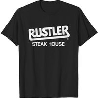 T-shirt Rustler Steak House pour hommes - Logo de restaurant défunt