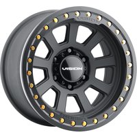 Roues Vision Off Road 350 Ojos Beadlock Noir Satin - 15x8 - 5x139.7 — Roues et jantes