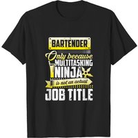 Bartender Ninja Men's T-Shirt - Black