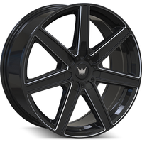 Mazzi Roue 376 Laguna Noir Brillant Milled - 20x8.5 - 5x112
