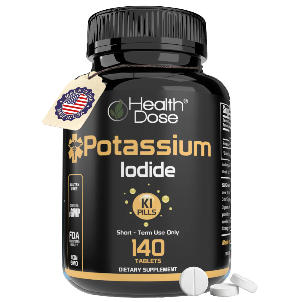 HealthDose Potassium Iodide KI Pills 130mg 140 Tablets - Pack 1 — Wellness Supplements