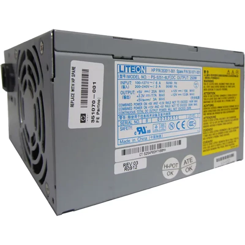 HP 353011-001 250W Power Supply Unit for DX2000 / D240 MicroTower — Power Supplies