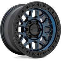 KMC KM549 GRS Midnight Blue Wheels with G-black Lip - 20x9
