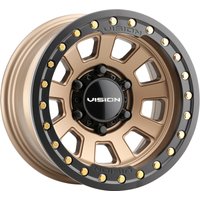 Vision Off Road 350 Ojos Beadlock Bronze Wheel - 15x8 -6x139.7