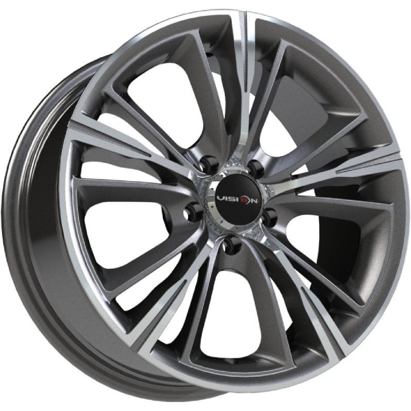 Roues Vision Optima Gunmetal Mécanisé - 15x6.5, 5x114.3, Offset 38 — Roues et jantes