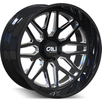 Cali Off Road 9115 Invader Gloss Black Milled Wheels - 28x12 -6x135