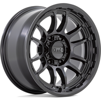 KMC Wheel KM727 Wrath Satin Black 17x8.5 5x127 0 Offset