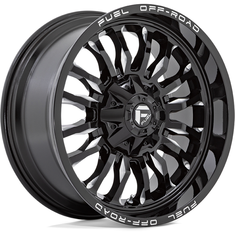 Fuel D795 ARC Gloss Black Milled Wheels - 20x9 - 5x139.7 — Wheels & Rims