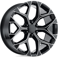 Performance Replicas PR176 Gloss Black Milled 22x9 Rims 6x139.7 — Wheels & Rims