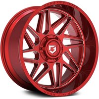 Gear Off Road 761RM Red Milled Wheels - 20x10 - 8x165.1 -19 Offset — Wheels & Rims