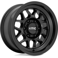 Jante KMC KM725 Terra Satin Noir - 17x8.5 - 5x127 - 0 Offset — Roues et jantes