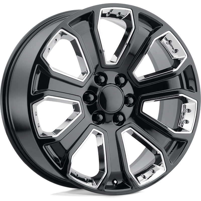 Performance Replicas PR113 Black with Chrome - 22x9 Rims
