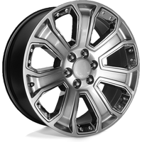 Performance Replicas PR113 Hyper Silver Dark Wheels - 22x9 - 6x139.7