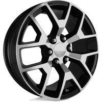 Performance Replicas PR150 Gloss Black Machined Wheels 22x9 6x139.7
