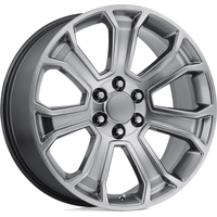 Performance Replicas PR166 Hyper Silver 22x9 Rims 6x139.7 Bolt Pattern — Wheels & Rims