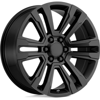 Performance Replicas PR182 Satin Black 22x9 Wheels - 6x139.7 Bolt Pattern — Wheels & Rims