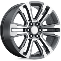 Performance Replicas PR182 Gunmetal Machined 22x9 Wheels — Wheels & Rims