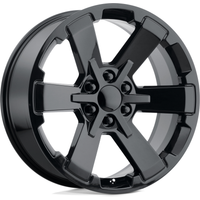 Performance Replicas PR189 Gloss Black 22x9 Wheels - 6x139.7 Bolt Pattern