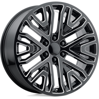 Performance Replicas PR197 Gloss Black Milled 20x9 Rims 6x139.7