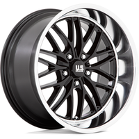 Roues US Mag U138 Santa Cruz Noir Brillant - 20x8.5 - 5x120.65 — Roues et jantes