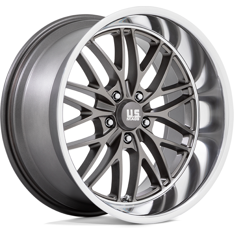 US Mag U139 Santa Cruz Gunmetal 20x8.5 Wheels 5x120.65 Bolt Pattern — Wheels & Rims
