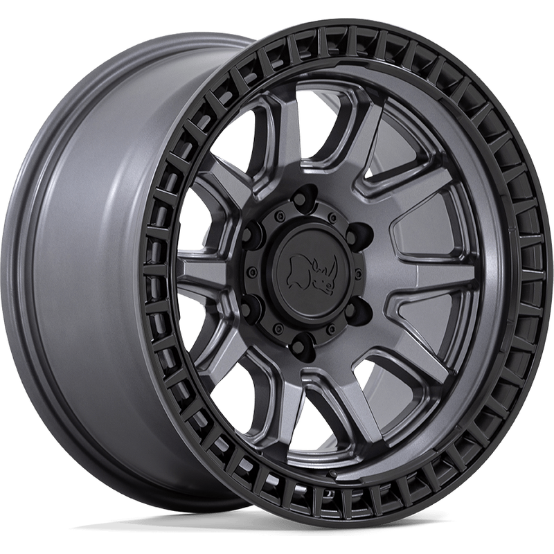 Black Rhino Calico Matte Gunmetal Wheels - 17x8.5 - 5x127 -10 Offset — Wheels & Rims