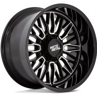 Moto Metal MO809 Stinger Gloss Black Machined Wheels - 20x10 — Wheels & Rims