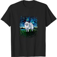 T-shirt pour hommes American Eskimo Night - Noir — T-shirts pour hommes