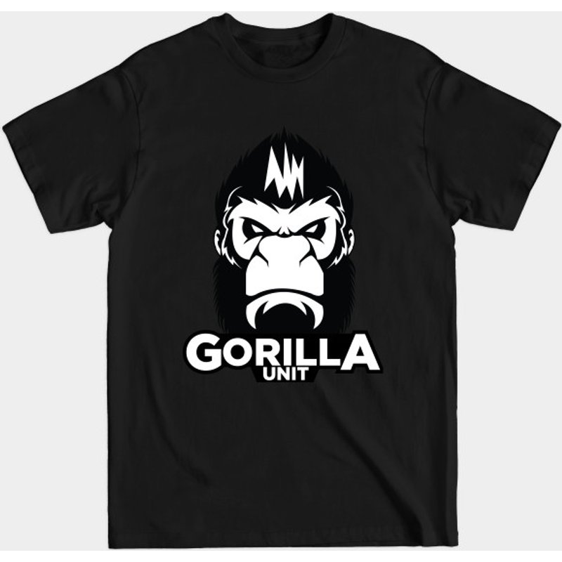 Gorilla Unit - Gorilla T-Shirt for Men in Black — Mens T Shirts