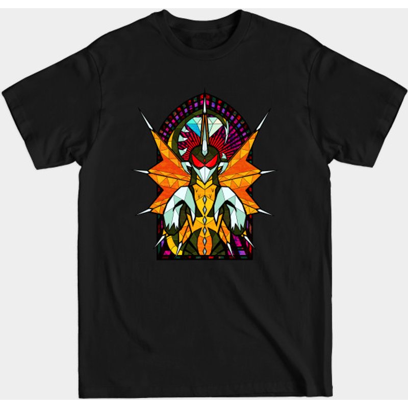 Stained Glass Gigan Men's T-Shirt in Black — Mens T Shirts