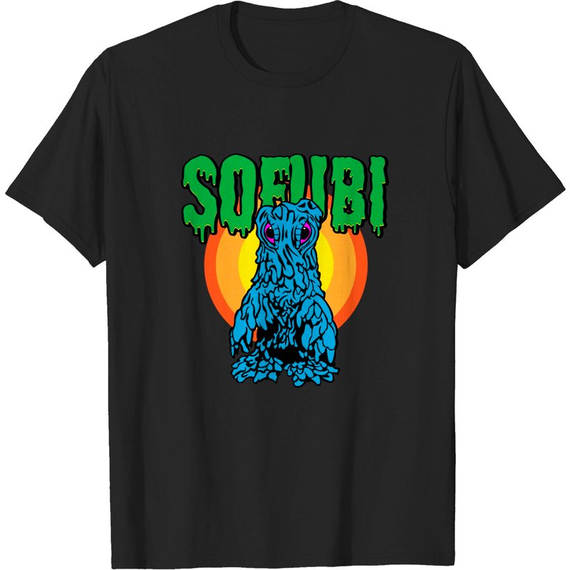 T-shirt pour hommes Sofubi Kaiju en noir — T-shirts pour hommes