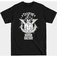 T-shirt Training To Go Super Saiyan - Vegeta pour hommes — T-shirts pour hommes