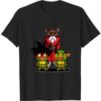 T-shirt Roshi, Goku et Krilin Tortues Ninja — T-shirts pour hommes