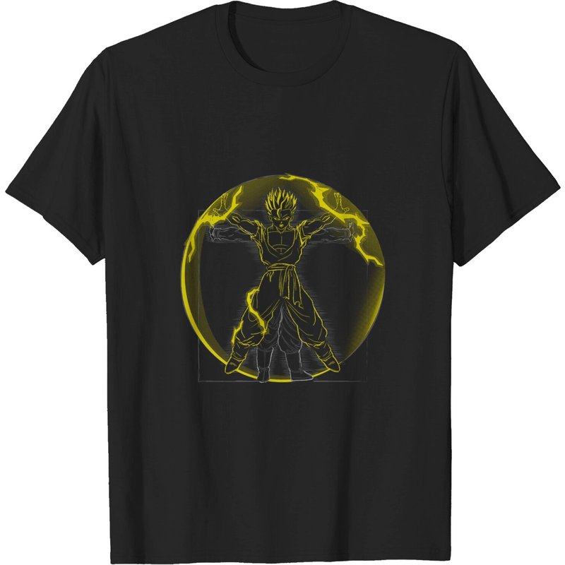 Vitruvian Saiyan (Gohan) - Dragon Ball Z Men's T-Shirt — Mens T Shirts