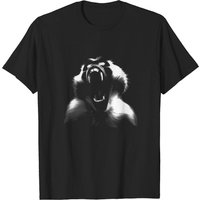 Monkey Black Men's T-Shirt - Black Color