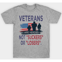 Les vétérans sont des héros, pas des perdants - T-shirt pour hommes — T-shirts pour hommes