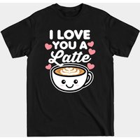 T-shirt I Love You A Latte - Latte pour hommes — T-shirts pour hommes