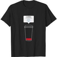 T-shirt pour hommes Recharger le café batterie faible