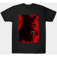 T-shirt Howling Werewolf pour hommes - Noir