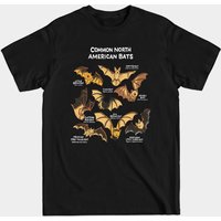 T-shirt pour hommes sur les espèces de chauves-souris en Amérique du Nord