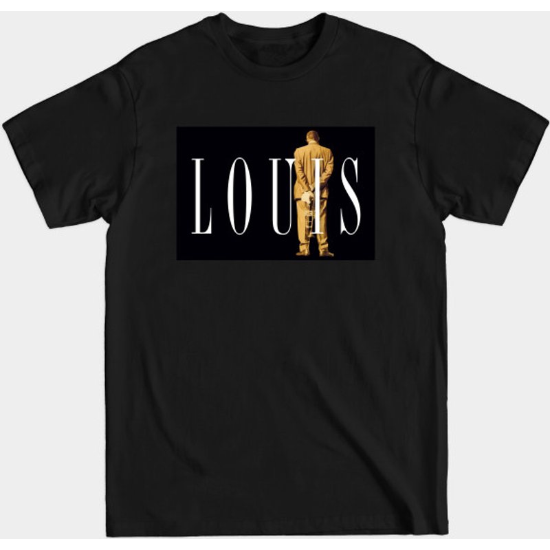 T-shirt pour hommes Louis Armstrong - Noir — T-shirts pour hommes