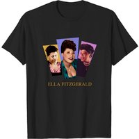 T-shirt pour hommes Ella Fitzgerald en noir — T-shirts pour hommes