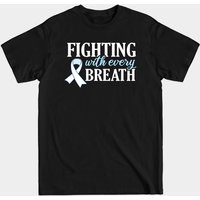Lung Cancer Awareness T-Shirt for Men - Black